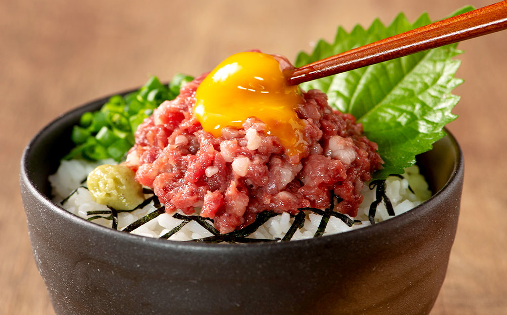 熊本特産馬刺し ユッケ食べ比べセット