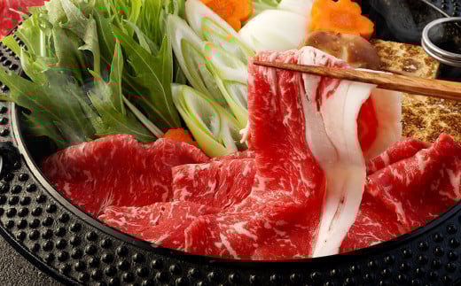 あか牛 すき焼き ・ しゃぶしゃぶ用 スライス ( リブロース ) 500g 牛肉 冷凍