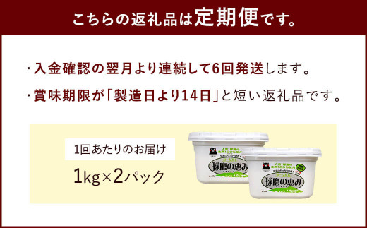 【定期便 年6回】球磨の恵み ヨーグルト 砂糖不使用 2kg×6回 合計12kg 乳製品 生乳 朝食 おやつ スイーツ ジャム 冷蔵
