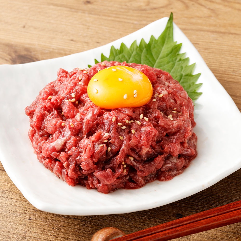 【 フジチク 】 国産 馬刺し ユッケ 約50g×3