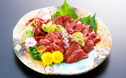 【熊本と畜】 赤身馬刺しロース 約200g 馬肉 馬刺