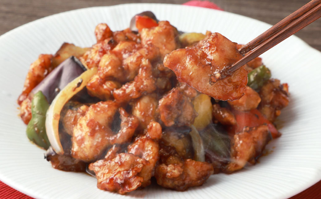 【訳あり】 フライパンDE 酢鶏 （タレ付） 250g×4P