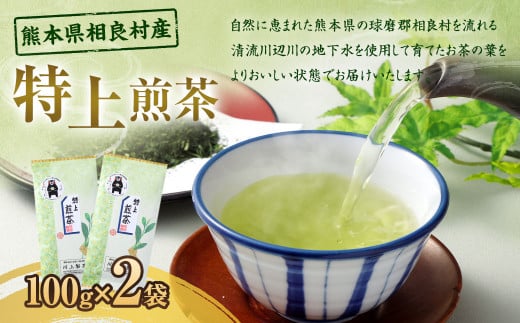 特上煎茶（100g）×2袋 お茶 茶 緑茶 玉緑茶 煎茶