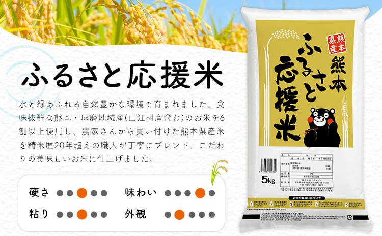 米 無洗米 家庭用 熊本 ふるさと応援 米 5kg《7-14日以内に出荷予定(土日祝除く)予定》熊本県産 白米 精米 山江村 ブレンド米 国産 洗わず おうちご飯 返礼品 発送 配送 SDGs---ym_youenmim_wx_13500_5kg---