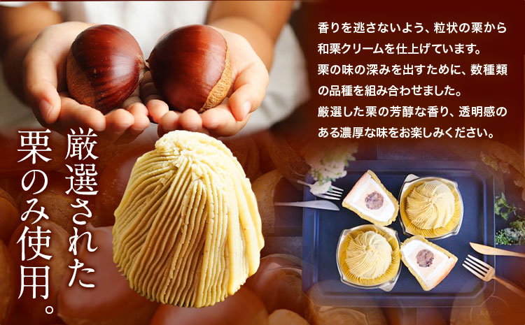 栗 ケーキ 和栗の生モンブラン 4個入り 《60日以内に出荷予定(土日祝除く)》RICO DOLCE 熊本県 球磨郡 山江村 スイーツ お菓子 洋菓子 栗 冷凍 クリ---sy_fricowmnn_60d_r7_19500_4p---