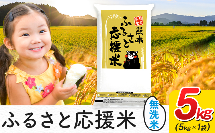 米 無洗米 家庭用 熊本 ふるさと応援 米 5kg《7-14日以内に出荷予定(土日祝除く)予定》熊本県産 白米 精米 山江村 ブレンド米 国産 洗わず おうちご飯 返礼品 発送 配送 SDGs---ym_youenmim_wx_13500_5kg---
