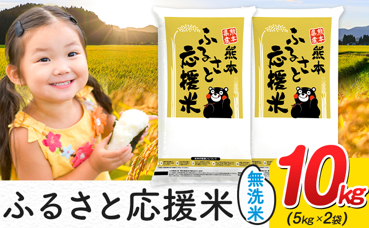 米 無洗米 家庭用 熊本 ふるさと応援 米  10kg《10月中旬-12月末頃出荷》 熊本県産 白米 精米 山江村 ブレンド米 国産 洗わず おうちご飯 返礼品 発送 配送 SDGs---ym_youenmim_bc1012_23500_10kg---