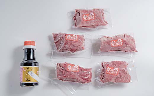 FKP9-663 【桜屋】赤身馬刺し500g（専用醤油付き 150ml×1本） 馬 サクラ肉 さくら肉 桜肉 馬肉 肉 食品