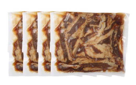 【訳あり】プルコギ風牛肉味付け 500g×4パック 計約2kg