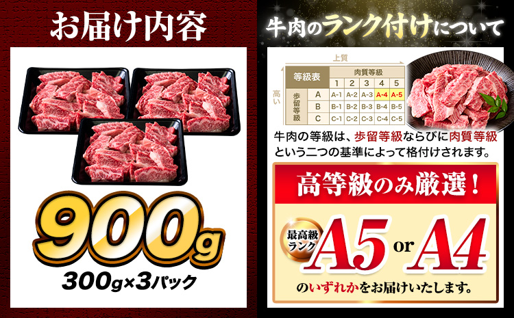 A4-A5等級 黒毛和牛 切り落とし 上 カルビ 焼肉 切り落とし 900g《30日以内に出荷予定(土日祝除く)》くまもと黒毛和牛 熊本県 苓北町 上カルビ 焼肉用 黒毛和牛 焼肉 肉 お肉 和牛 A5 A4 小分け---reihoku_loc_10_900g---