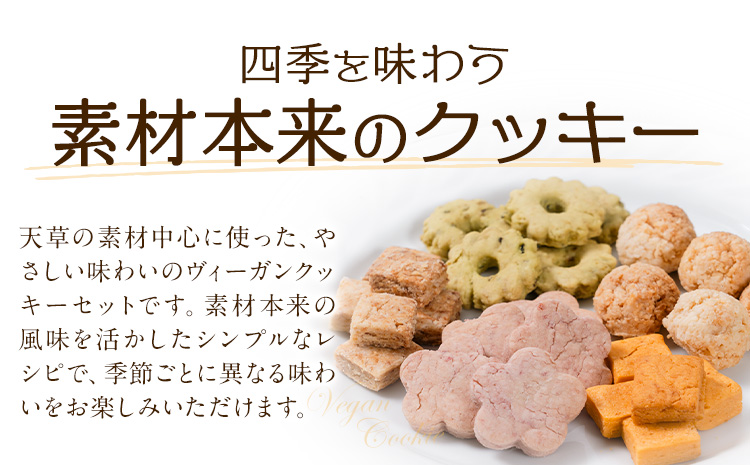 苓北 ヴィーガンクッキー 5袋 セット 洋菓子店Hana《30日以内に出荷予定(土日祝除く)》 熊本県 苓北町 送料無料 菓子 クッキー 卵 乳製品不使用 天草 熊本 送料無料 ビーガン---reihoku_yhn_1_5syu---