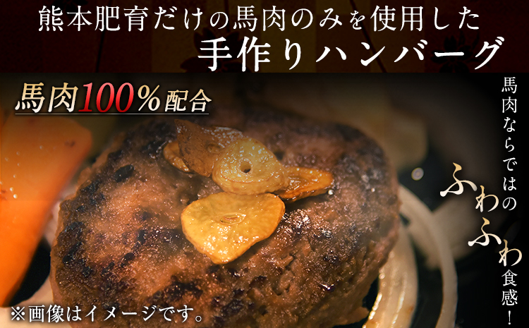手作りハン馬ーグ 100g×10個 《30日以内に出荷予定(土日祝除く)》 馬肉100%配合！【熊本肥育】ハンバーグ たっぷり 冷凍 お中元 肉 お手軽 お取り寄せ---rh_fkgumburg_30d_r7_13500_10k---