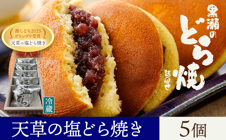 黒瀬のどら焼き 詰め合わせ 天草の塩どら焼き 5個 黒瀬製菓舗《30日以内に出荷予定(土日祝除く)》熊本県 苓北町 菓子 お菓子 和菓子 スイーツ どらやき どら焼き 天草の塩どら焼き 推しどらグランプリ 受賞---reihoku_kss_6_5k---