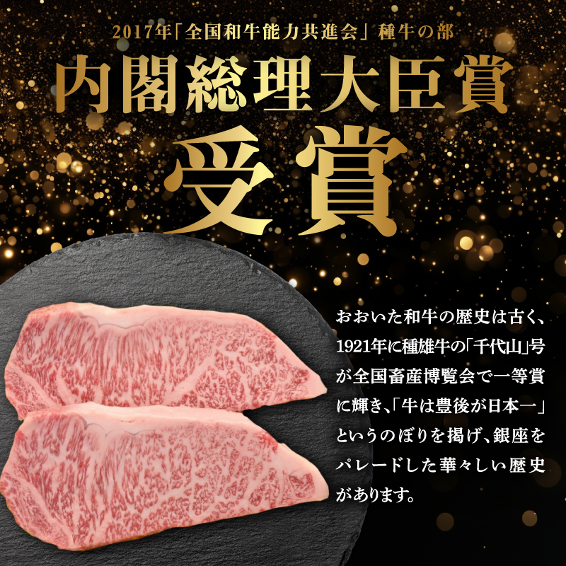 百年の恵み　おおいた和牛A5　ステーキ用厚切り【厳選部位】約1.2kg