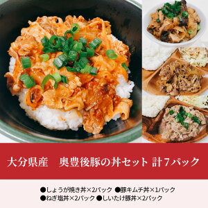 大分県産 奥豊後豚の丼セット 計7パック