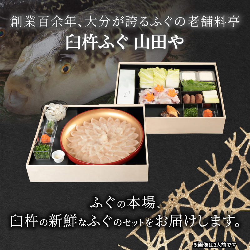 臼杵ふぐ山田や　ふぐ刺・ちり鍋セット　2人前