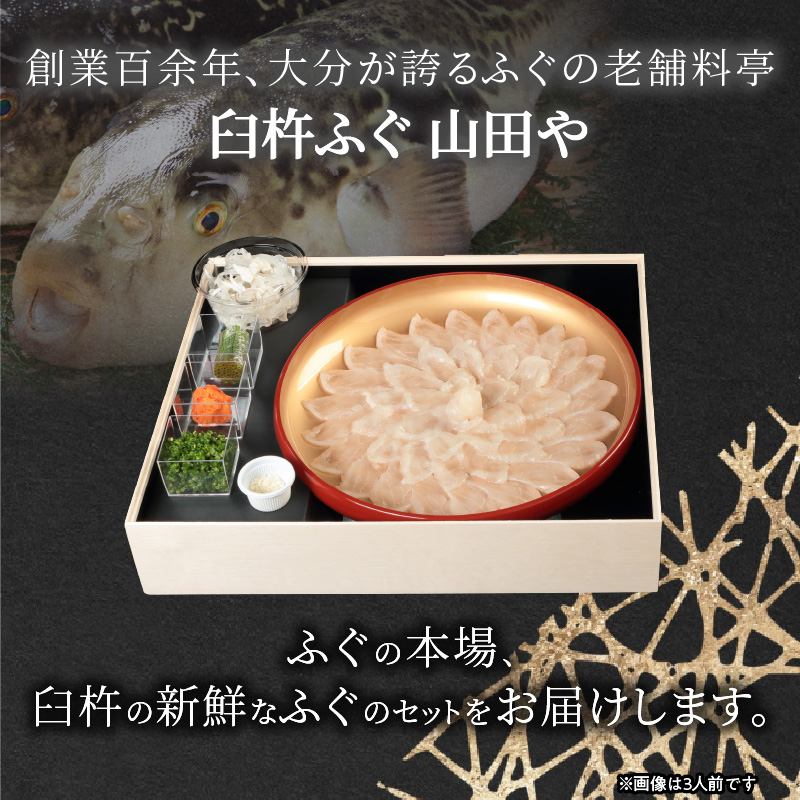 臼杵ふぐ山田や　ふぐ刺身セット　2人前