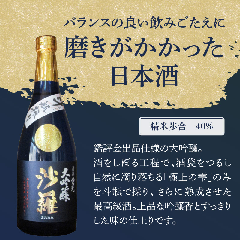 沙羅　大吟醸　斗瓶採り（720ml）