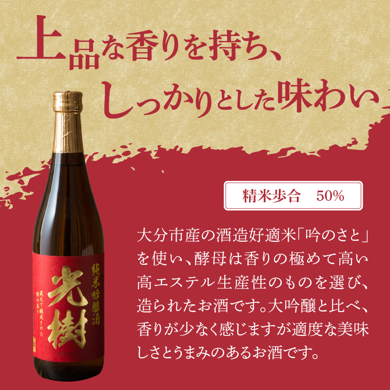 吟のさと 純米吟醸 光樹 720ml×3本