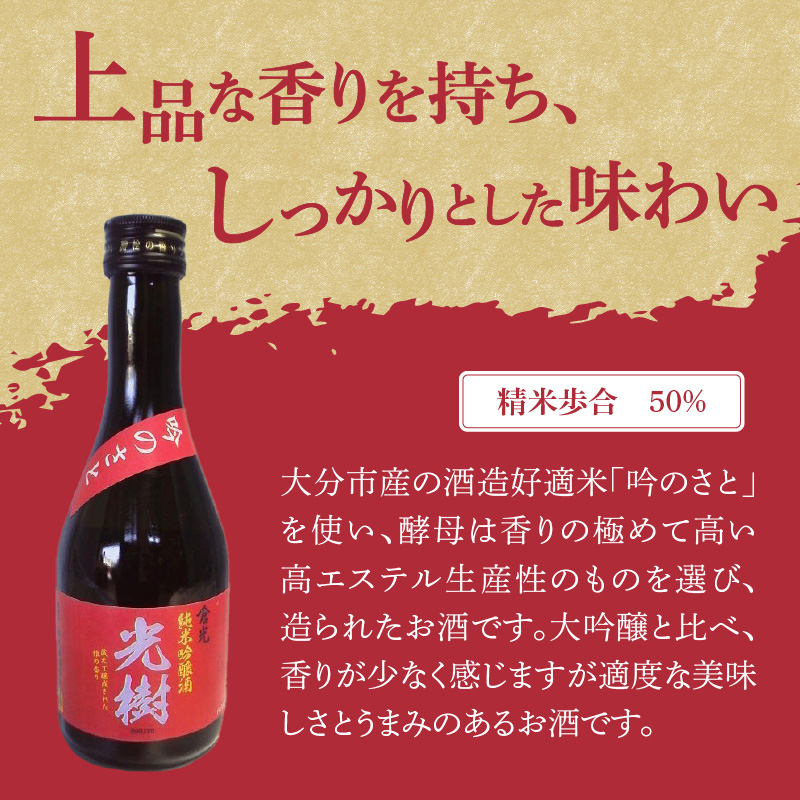吟のさと 純米吟醸 光樹 300ml×2本