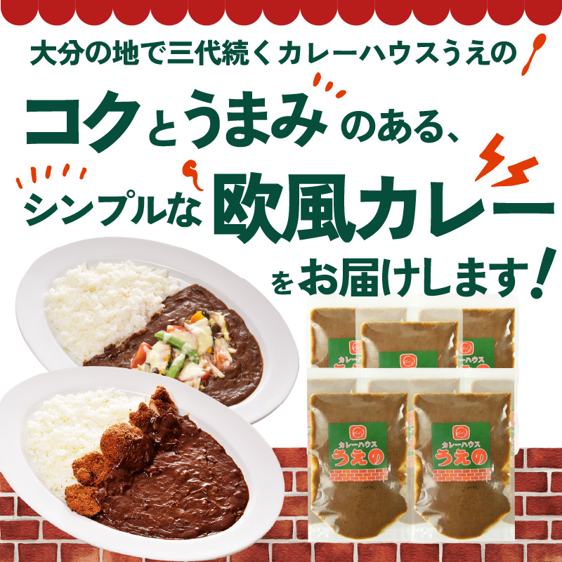 大分の味、受け継がれる魂のうえのビーフカレー　5袋