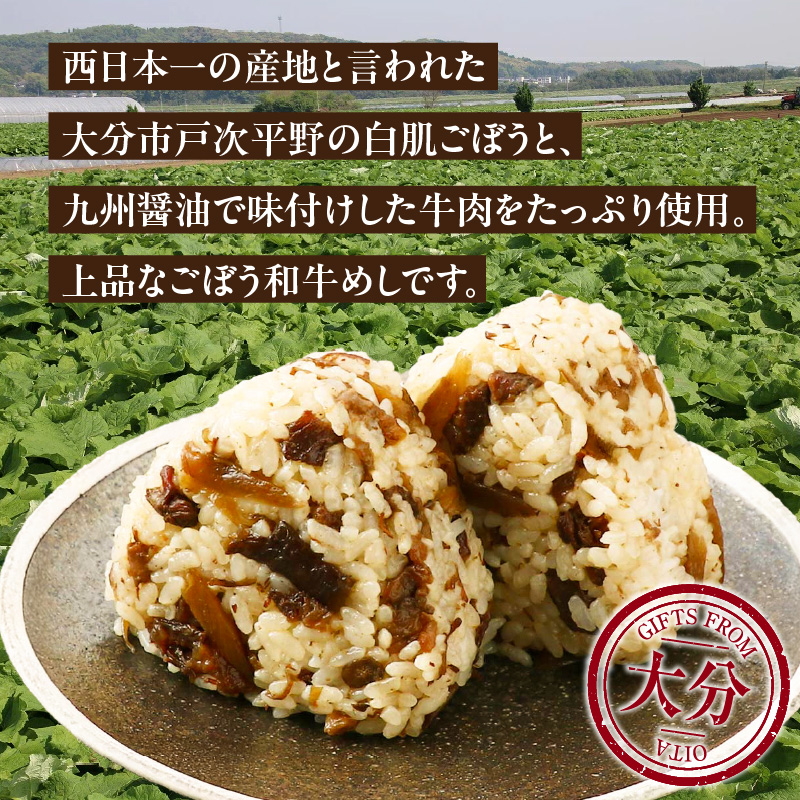 白肌ごぼうの和牛めしの素 4箱セット