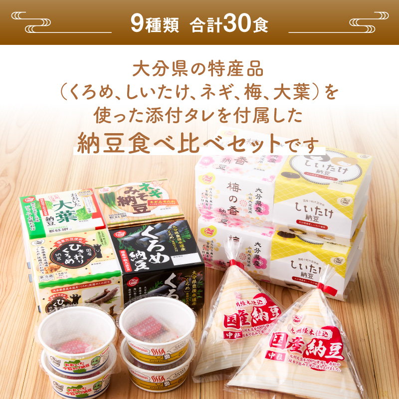 大分のふるさと納豆 詰め合わせ9種類セット
