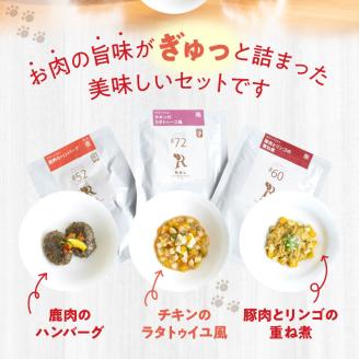 ドッグフード　無添加　お肉ごはん3点セット　【犬の手作りごはん】