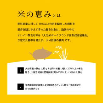 米の恵み　豚バラセット　約1kg