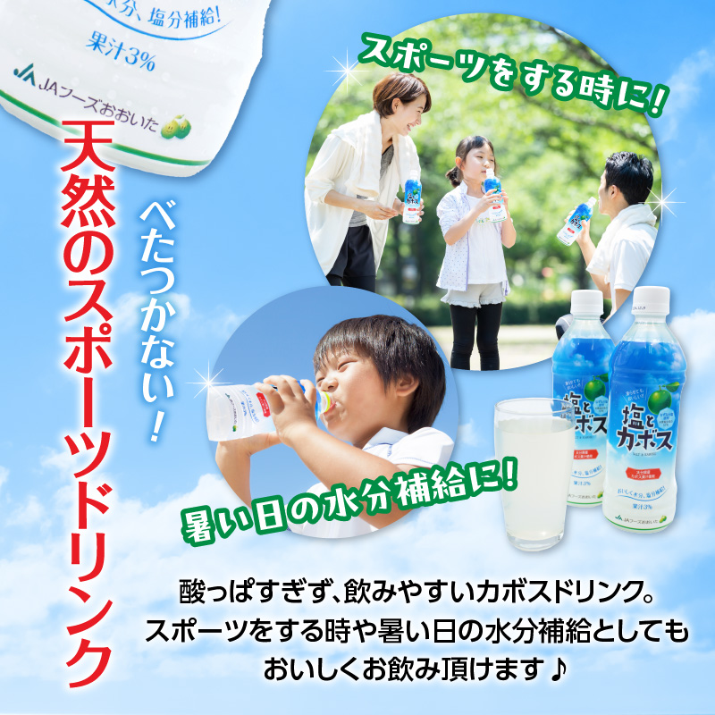 塩とカボス　495ｍｌ×24本