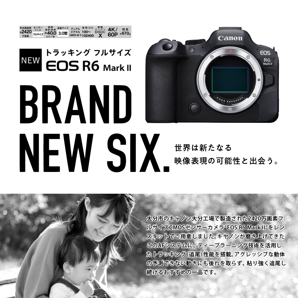 キヤノンミラーレスカメラ EOS R6 Mark Ⅱ・RF24-105 IS STM レンズキット CANON Canon キヤノン