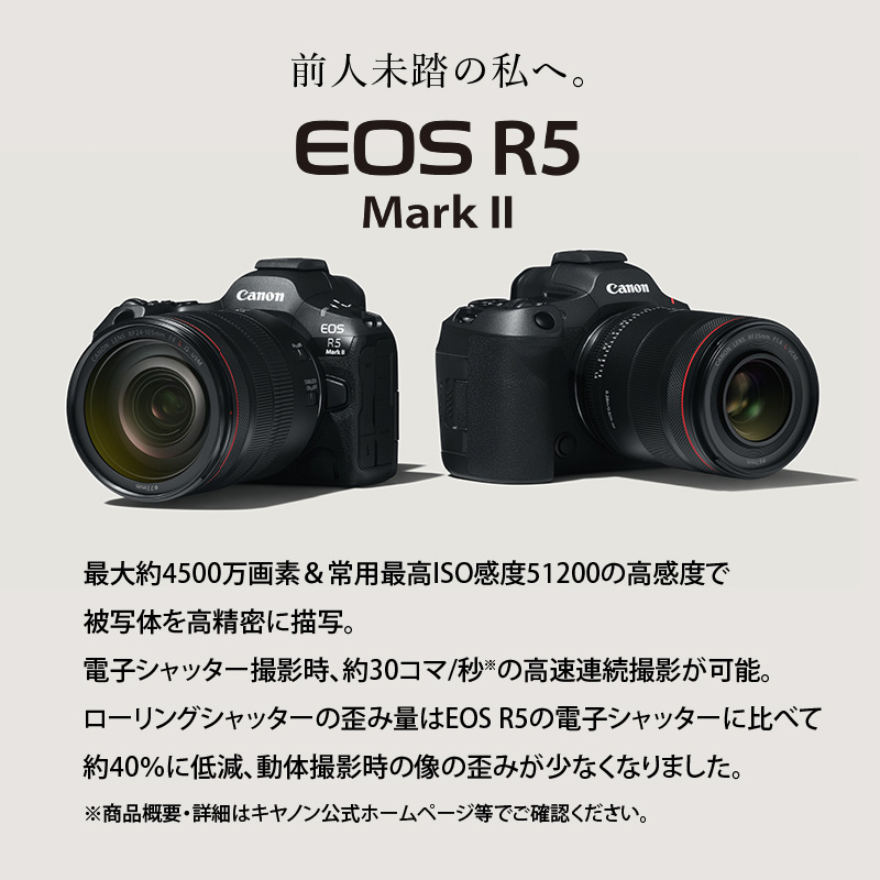 ミラーレスカメラ EOS R5 Mark Ⅱ・RF24-105 L IS USM