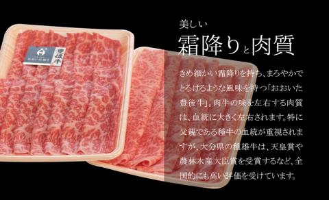 百年の恵 「おおいた和牛」 ロースすき焼・ももしゃぶしゃぶセット約900g