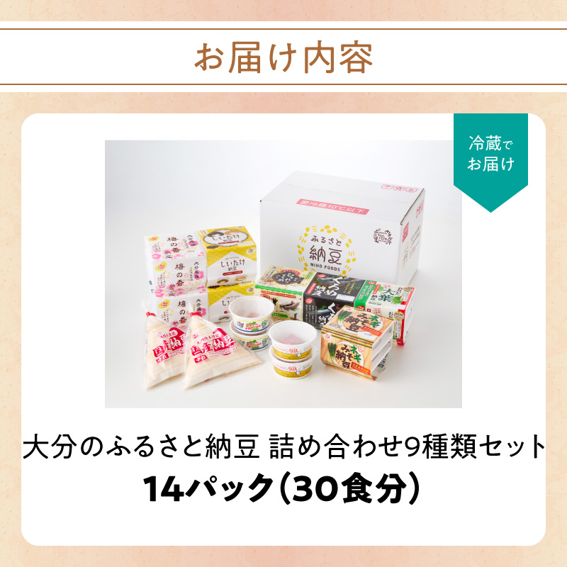 大分のふるさと納豆 詰め合わせ9種類セット