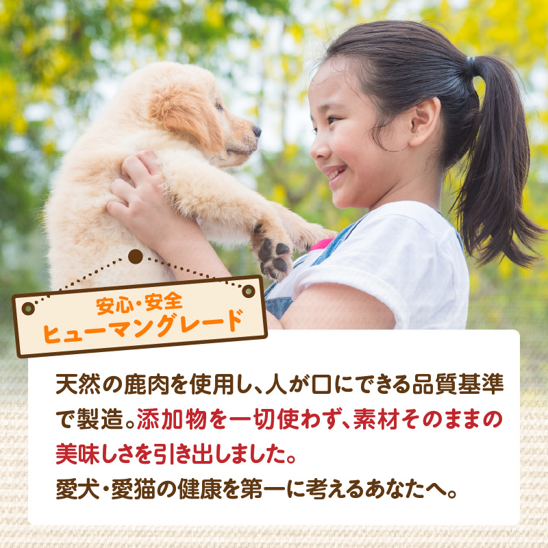 【ペットフード（犬・猫用）】 鹿肉ジャーキー 50g×1パック