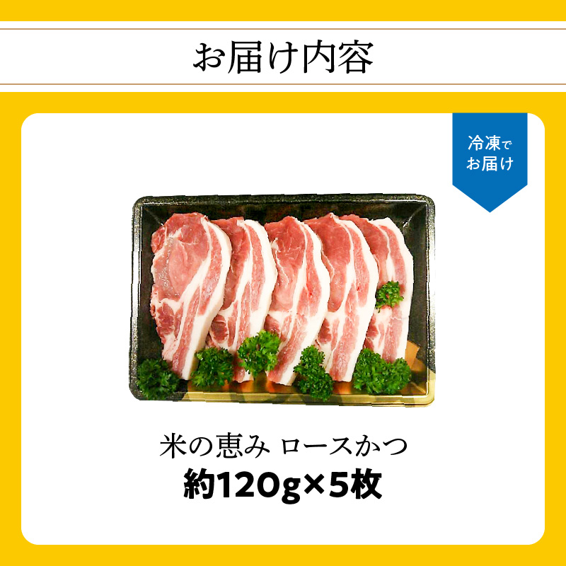 米の恵み　ロースかつ　約120g×5枚