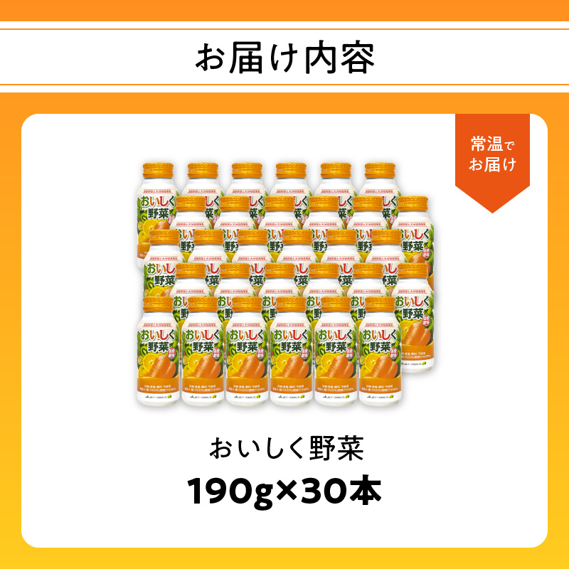大分産おいしく野菜　190ｇ×30本