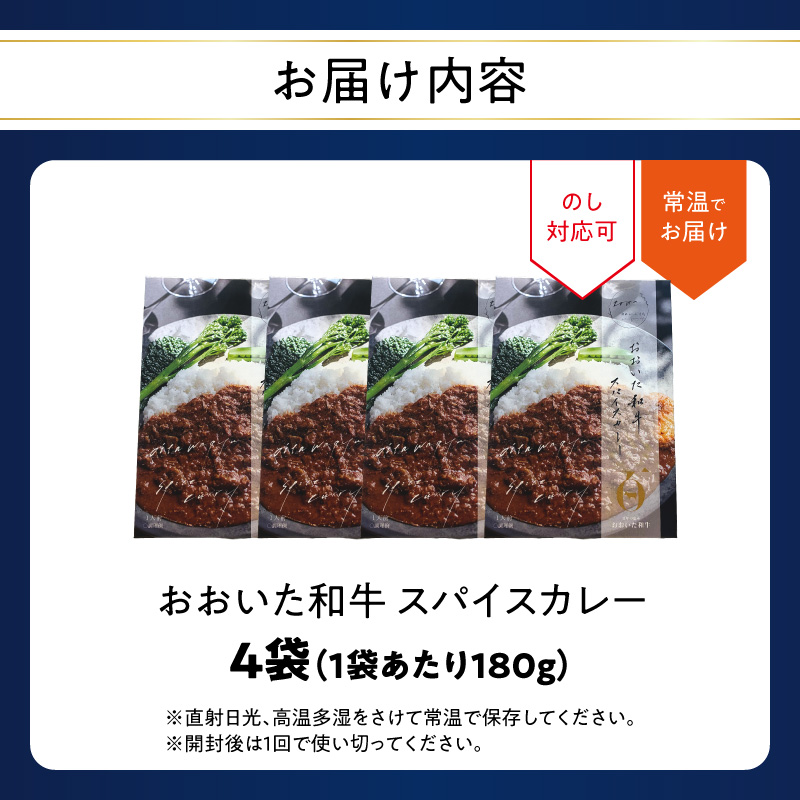 おおいた和牛 スパイスカレー 4袋