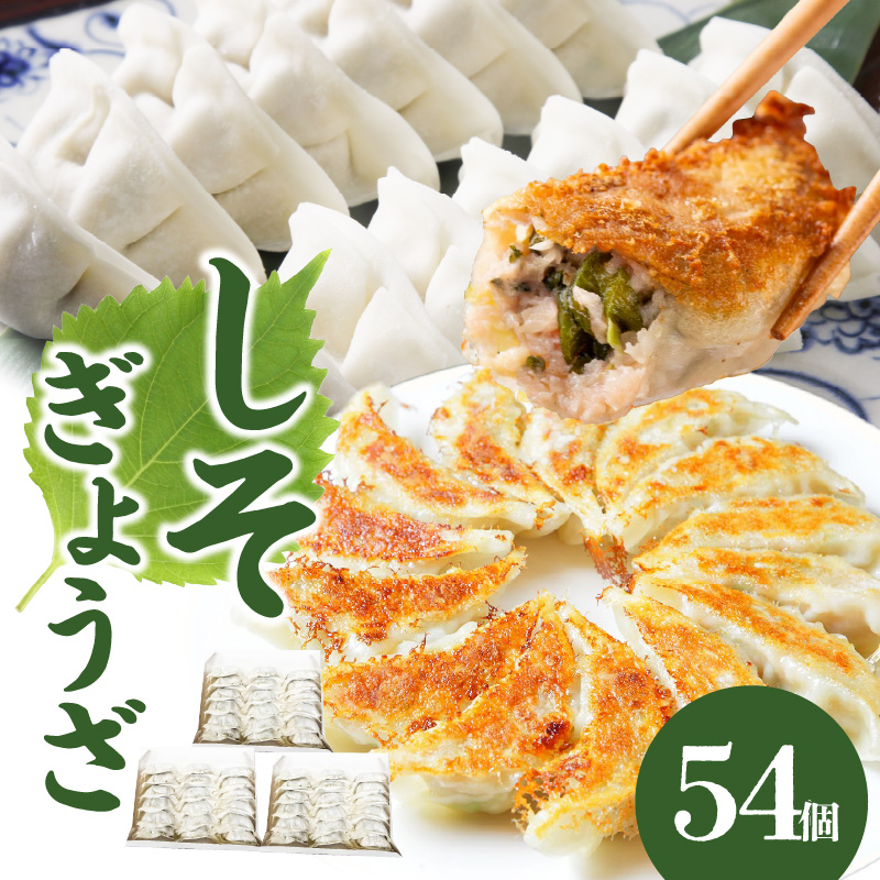 餃子専門店の餃子 しそ餃子 54個入り