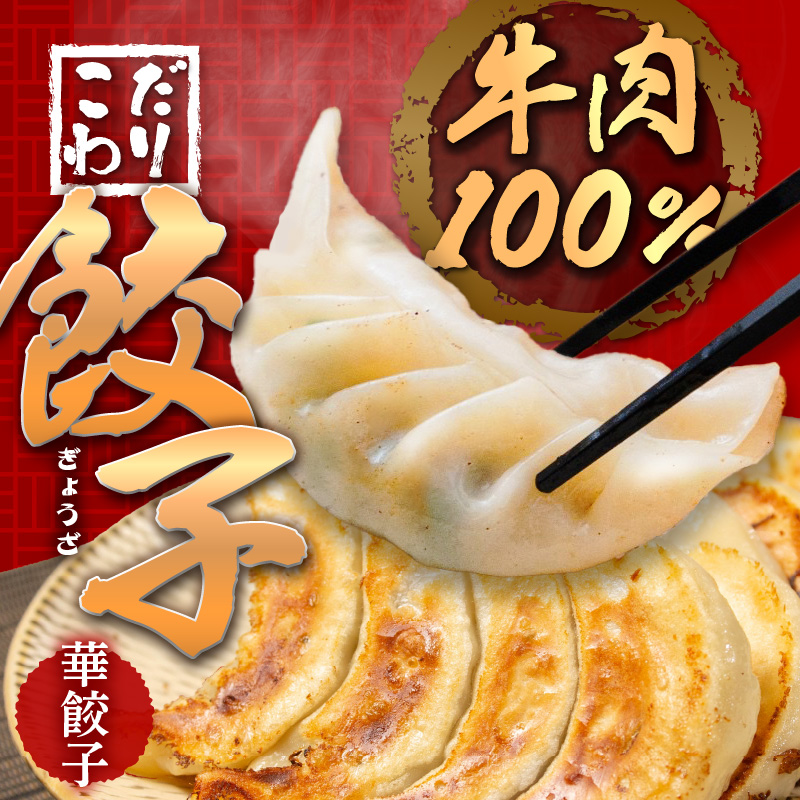 牛肉100％の餃子　華永の華餃子　10個入り2パック