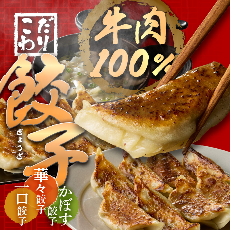 華永餃子セットF（かぼす×2、一口×1、華々×1） 計62個