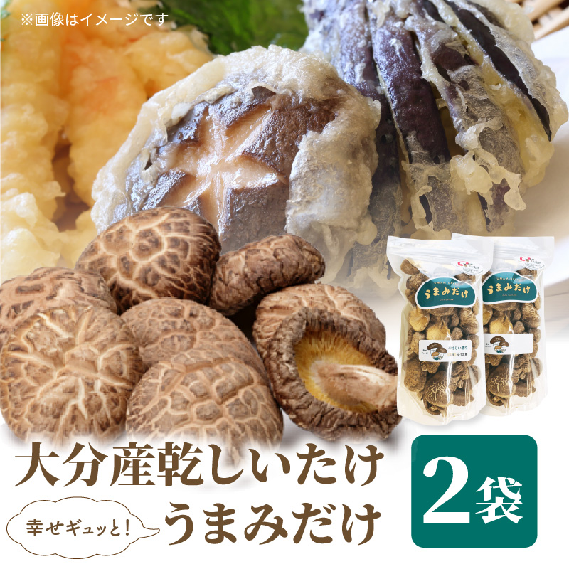 大分産乾しいたけ（うまみだけ） 80グラム×2種