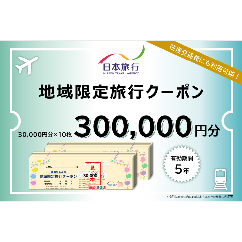 大分県大分市 日本旅行 地域限定旅行クーポン 【300,000円分】