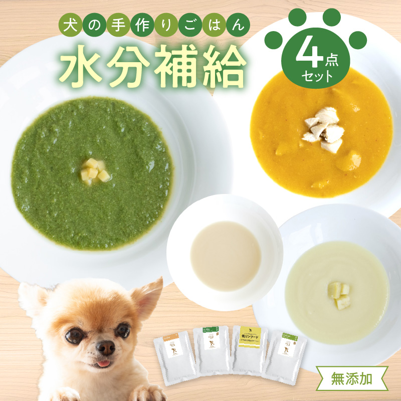 ドッグフード 無添加 水分補給4点セット【犬の手作りごはん】