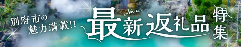 別府市の魅力満載!!新規返礼品
