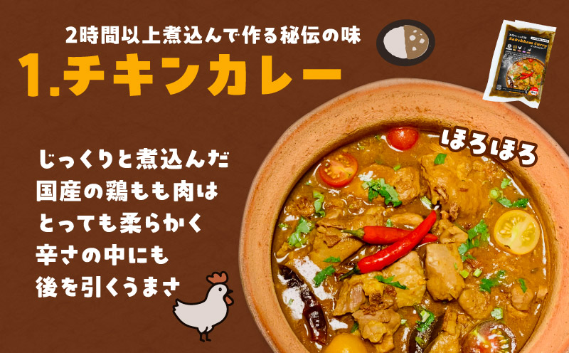 【おうちで本格ベトナム料理】3種類セット チキンフォーとトマトチキンフォーとサッチャムチキンカレー（3食分）