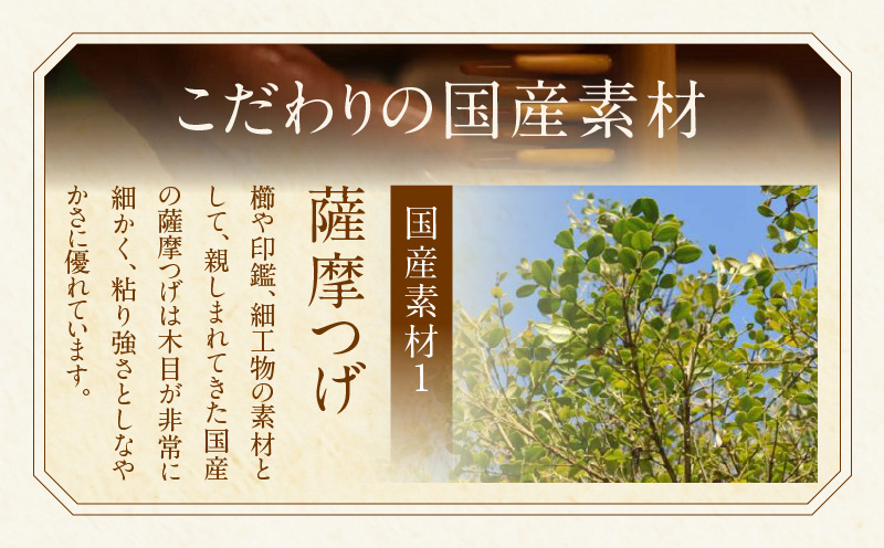 薩摩つげ　５列ブラシ_B081-057