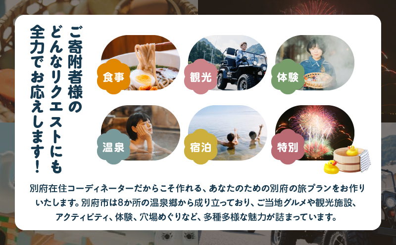 オーダーメイド「別府の旅プラン」に利用可能な50,000円割引券