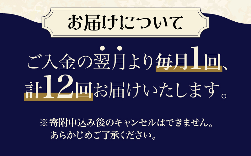 【定期便】【数量限定】別府市 満喫 定期便 (12回)