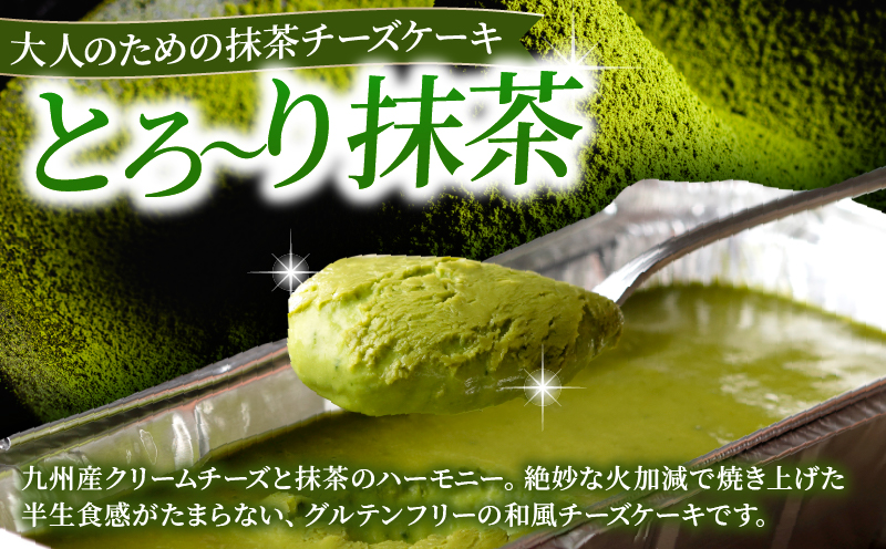 九州産クリームチーズ使用　濃厚チョコチーズケーキと濃厚抹茶チーズケーキセット_B048-005